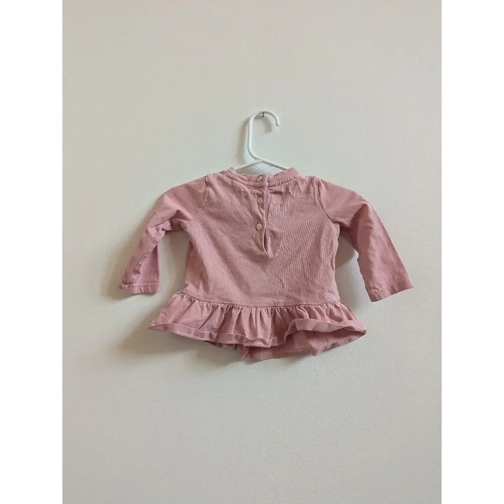 Ralph Lauren Shirt 6m Pink Logo Skirted Preppy